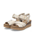 Rieker 63795 Ladies Wedged Sandals with Hook and Loop